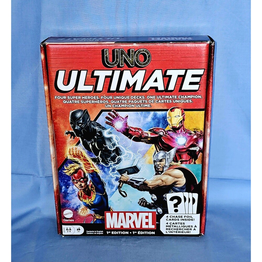 UNO Ultimate MARVEL 1st Edition Core Version Superhero Card Game Foil Cards *NEW